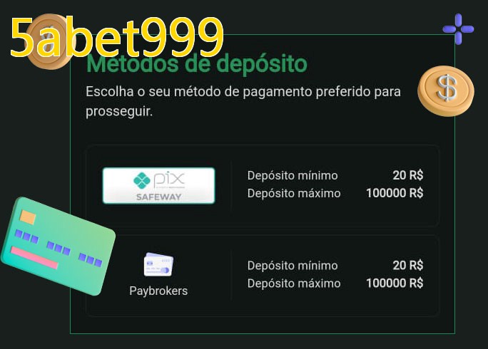 O cassino 5abet999bet oferece uma grande variedade de métodos de pagamento